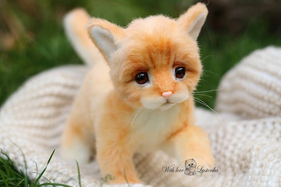Chaton Prince Harry Chat Artiste Realiste Ooak Artiste Animal Etsy