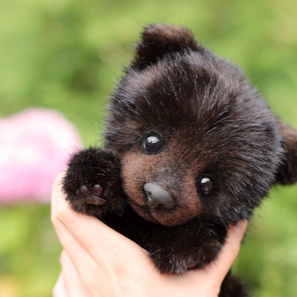 Teddybär Kuzya Ooak Künstler Sammlerstück Stoffteddy Bär Handarbeit Spielzeug niedlich realistisch Teddybär bester Valentinstag (auf Bestellung)