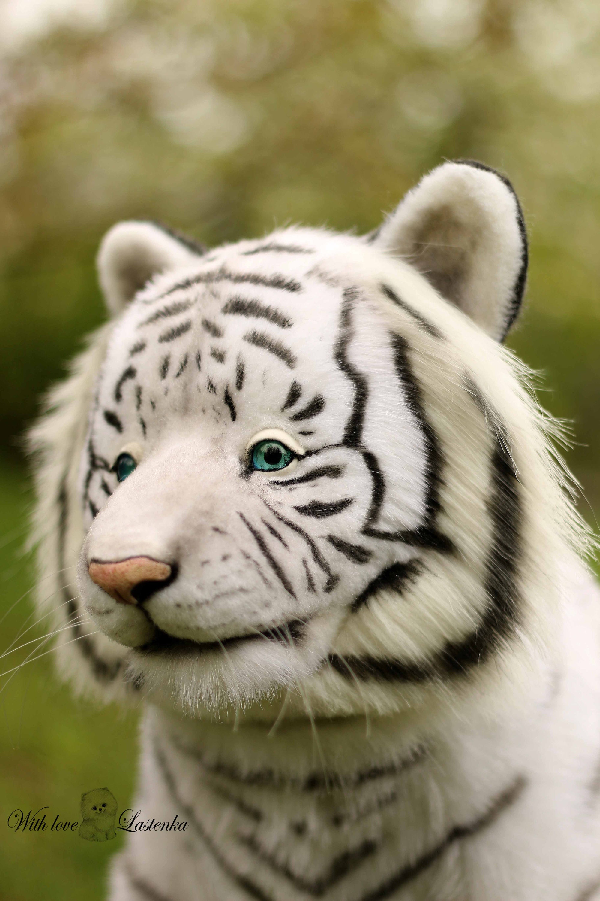 手作りホワイトタイガーエベレストアートドール：リアルなコレクター