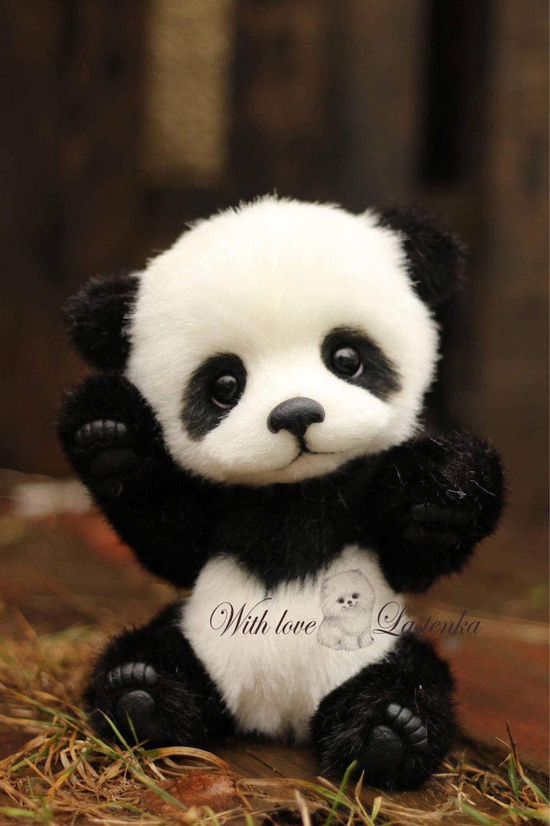 Bears Toys Games Made To Order Panda Bear Hugo Handmade Plush Collectible Artist Stuffed Teddy Bear Ooak Toy Cute Panda Cub Realistic Teddy Bear Beas Gift Bears Toys Games Made To Order Panda Bear Hugo Handmade Plush Collectible Artist Stuffed Teddy Bear Ooak Toy Cute Panda Cub Realistic Teddy Bear Beas Gift
