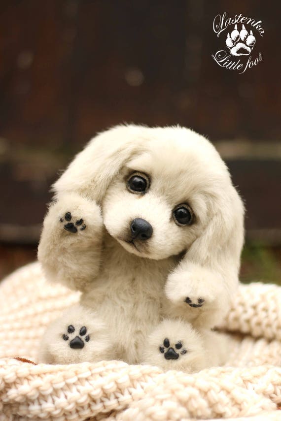 Cachorro GOLDEN RETRIEVER Marley hecho a mano coleccionable Artista juguete OOAK perro de peluche Retrato mascota labrador peluche animal por foto hecho a pedido Etsy Mexico
