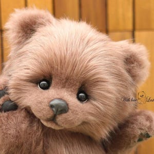 OOAK Artist Teddy Bear Cub: Collectible Handmade Faux Fur Plush
