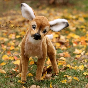 Lifelike fawn Faline artist OOAK baby deer. (Made to order)