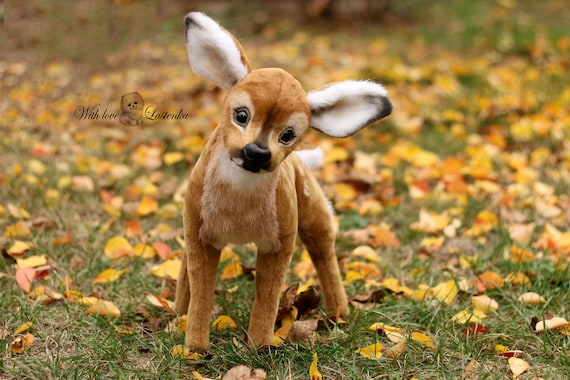 Un Faon Fain De Vie Lartiste Ooak Baby De Cerf Fabrique Etsy