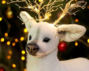 Realistic deer. the Christmas deer handmade staffed toy (made to order)
