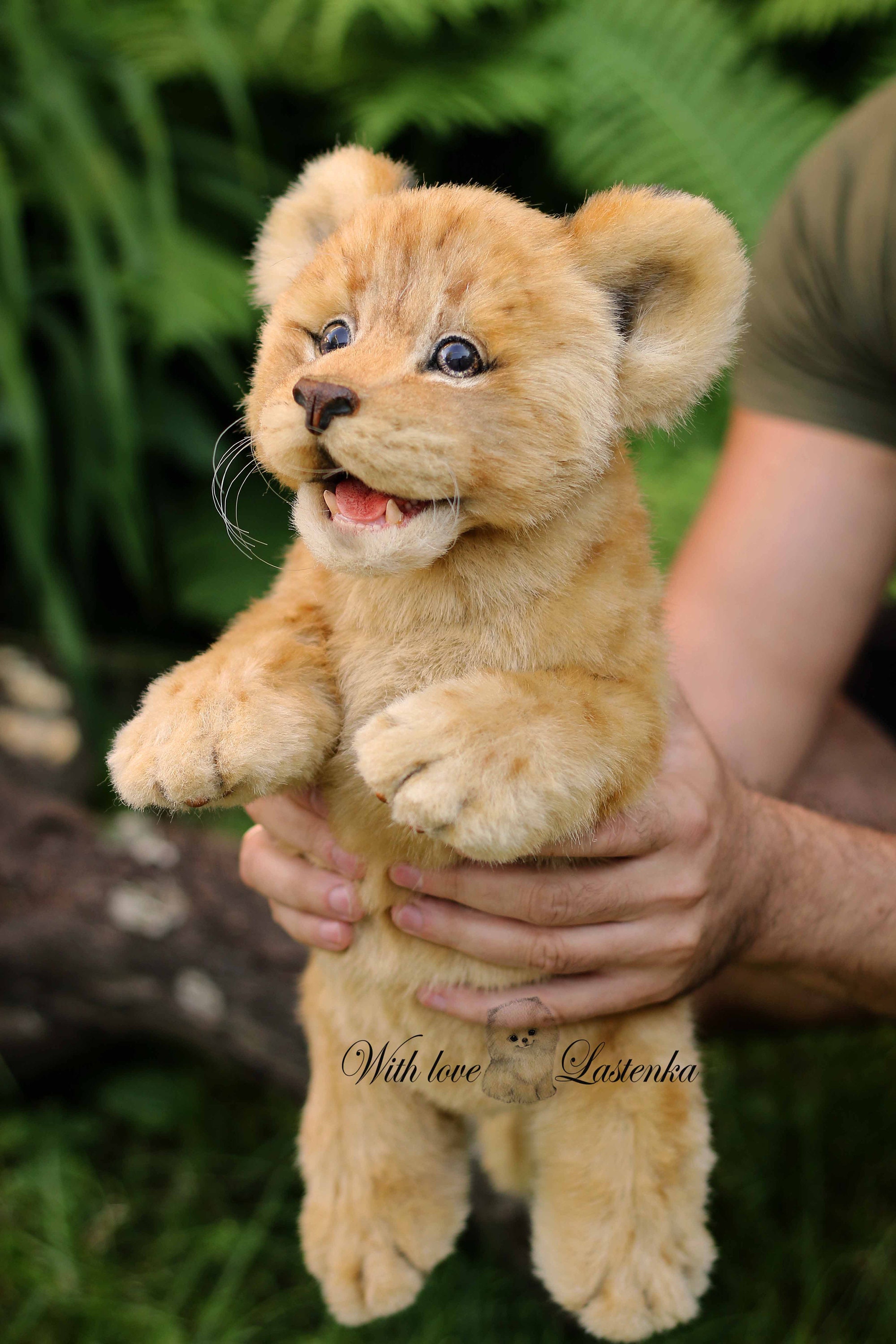 赤ちゃん　ライオン　テディベア　作家様　アートドール 赤ちゃんライオンテディベア作家様アートドール