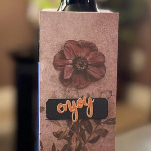Handmade Wine Bottle Tag
