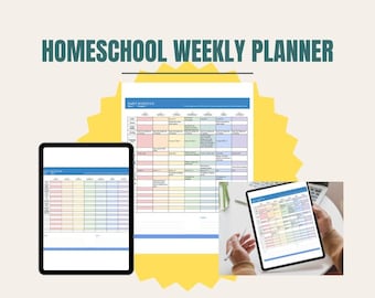Google Sheet weekly homeschool planner