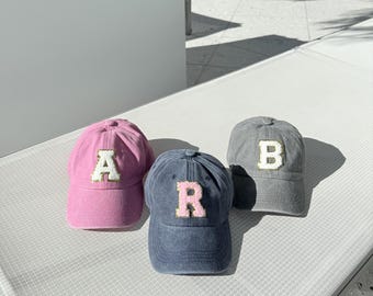 Personalized Kids Hat: Custom Letter Patch, Birthday Gift