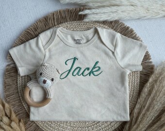 Baby Name Onesie | Personalized Cotton Bodysuit for Newborn & Baby Shower Gift