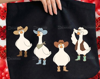 Western Goose PNG | Cowboy Hat Goose Sublimation Graphic (Digital Download)