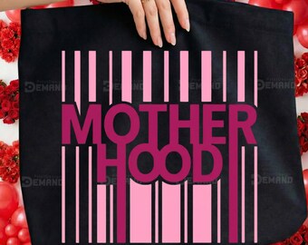 Striped Motherhood PNG, Trendy Mama Sublimation Design, DYI Gift for Mother's Day, Preppy Mom Shirt Design, Trending Shirt Design