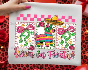 Viva La Fiesta PNG, Cinco De Mayo Shirt Design, Fiesta Party Graphic