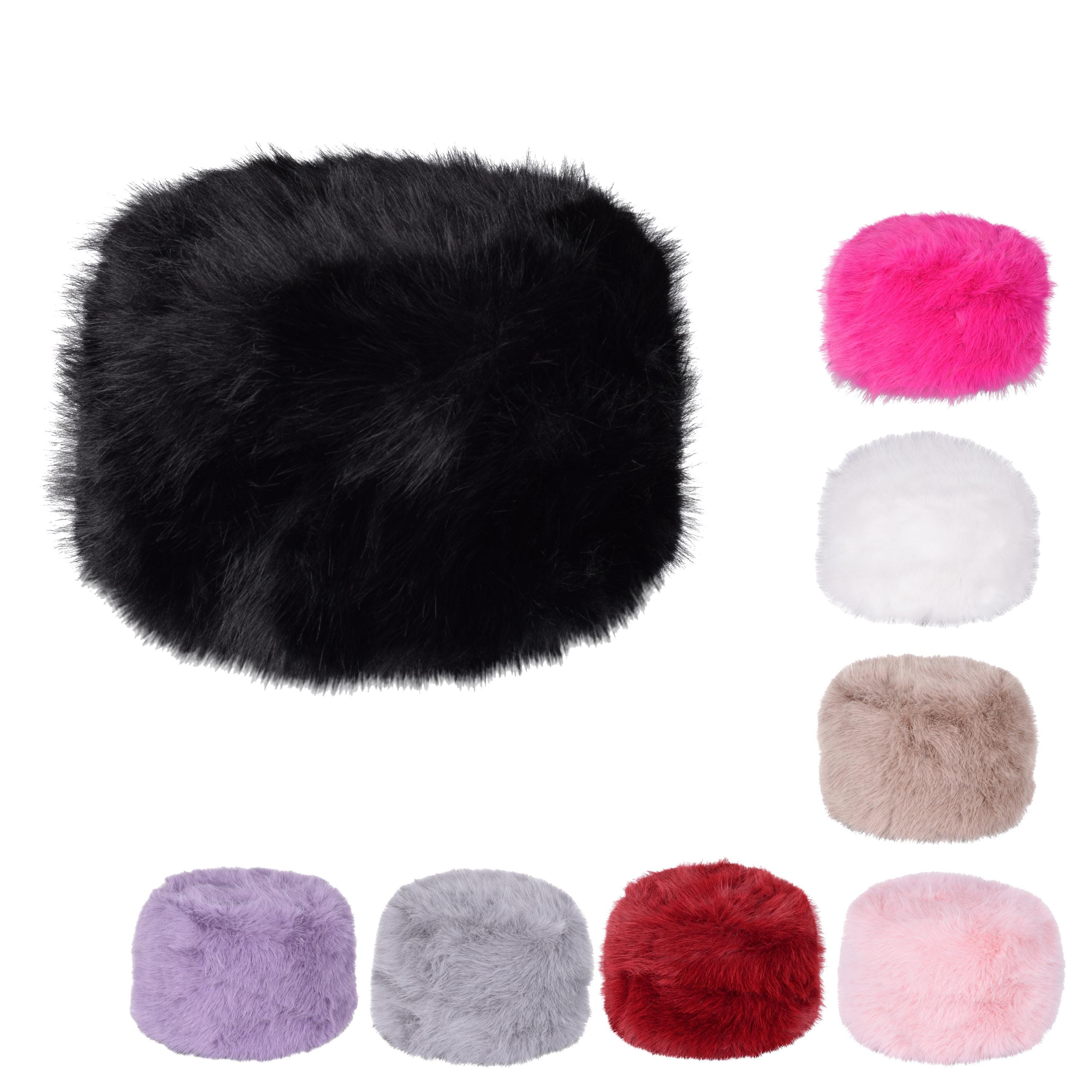 Women\'s Burgendy  Winter Faux Fur Cossak Russian Style Hat Warm Cap Lovful Winter Women Faux Fur Russian Cossack Style Hat  main image 2