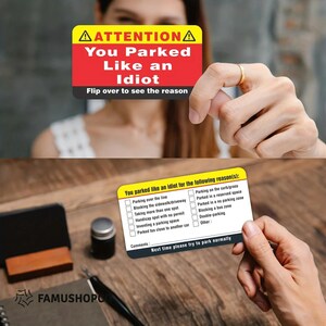 Grappige "Je hebt als een idioot geparkeerd"-kaarten – sarcastische parkeertips voor slechte bestuurders