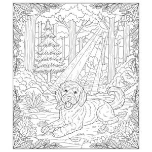 Goldendoodle Coloring Printable