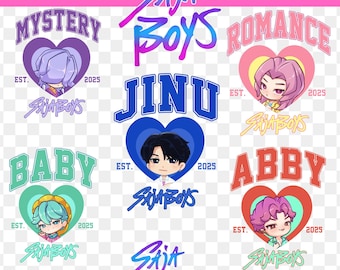 Kpop Saja Boys Bundle Png, Kpop Demon Hunters Png, Demon Hunters Png, Kpop Huntrix Png, Saja Boys Fan Gifts, Demon Hunters Fan Art,saja Boys