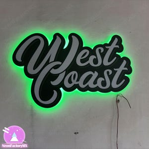 Custom Metal Salon Sign, 3D Metal  Business Signage, Lightup Logo Sign,Illuminated Letter Sign,Outdoor Light,Backlit Logo Sign,Halo lit Sign