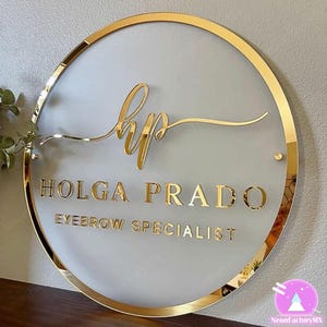 Letrero acrílico retroiluminado de metal 3D, letrero de acrílico personalizado con logotipo comercial y neón, letrero de decoración de salón, letrero de logotipo LED, letrero de empresa, decoración de pared, regalo