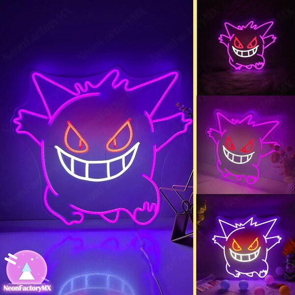 Cute Anime LED Neon Sign,  Cartoon Neon Light, Custom Neon Bar Sign, Mancave Neon Sign, Anime Bedroom Wall Led Decor, Kid's Room Decor,Gifts