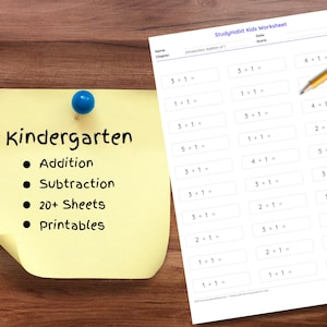 Summer Practice for next year Kindergarteners:  Basic Addition and Subtraction Worksheets