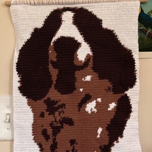 Pet Portrait Crochet Tapestry