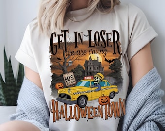 Vintage Halloween, Spooky Season, Get In Loser PNG SVG (Digital File)
