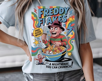 Freddy Flakes PNG, Divertido personaje retro de Halloween y terror (Descarga digital)