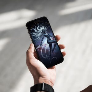 Cosmic Siren Aesthetic Phone Live Wallpaper | MP4 JPG for Android| Galaxy Theme | Instant Download