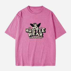 Oversized Angel Graphic T-Shirt: Y2K Streetwear Tee