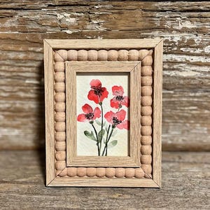 original watercolor painting, mini watercolor, floral watercolor