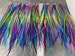 Hair Feathers Rainbow Hair Accessories Long Feather Hair Extensions Rainbow Colored Real Rooster Feather Extensions DIY Kit ONE bundle of 20 