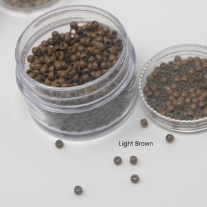 30 Nano Micro Rings: Silicone Lined Hair Extension Beads (3.0/1.5mm)