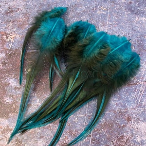 Lollipop Red Laced Rooster Feathers Saddle Feathers for Crafts