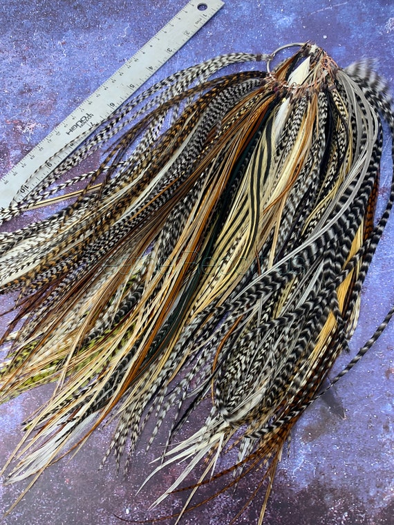 Natural Hair Feathers Wholesale Festival Accessories Resale Braiding Feathers 250 Rooster Feather Extensions Bulk Salon Feathers Etsy Canada
