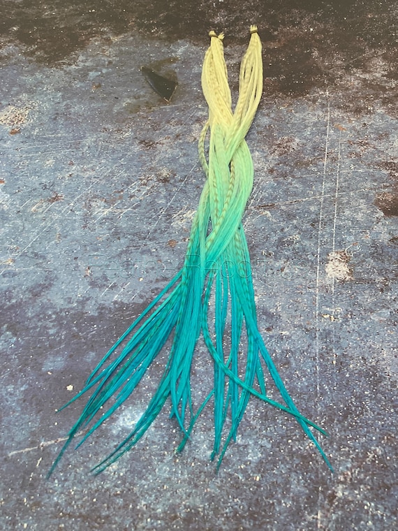 Blue feather hair extensions hotsell