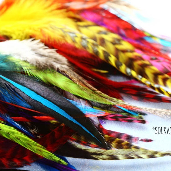 Craft Feathers Mix Bulk Rooster Saddle Feathers for Crafts Earrings Haberdashery Hair Accessories Real Feather Craft Supplies Hackle 50PCS