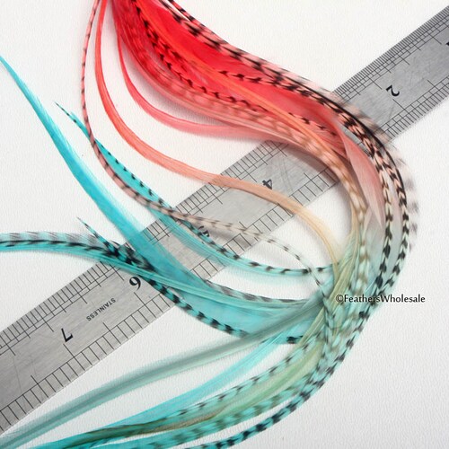 Long Feather Extensions Bulk Hair Feathers Hair Accessories Etsy