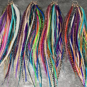 Hair Extension Feathers Quantity Discount Medium Long Xxl 7to16inch Long Salon Feathers Sold in Bulk Hair Feather Extensions x 100