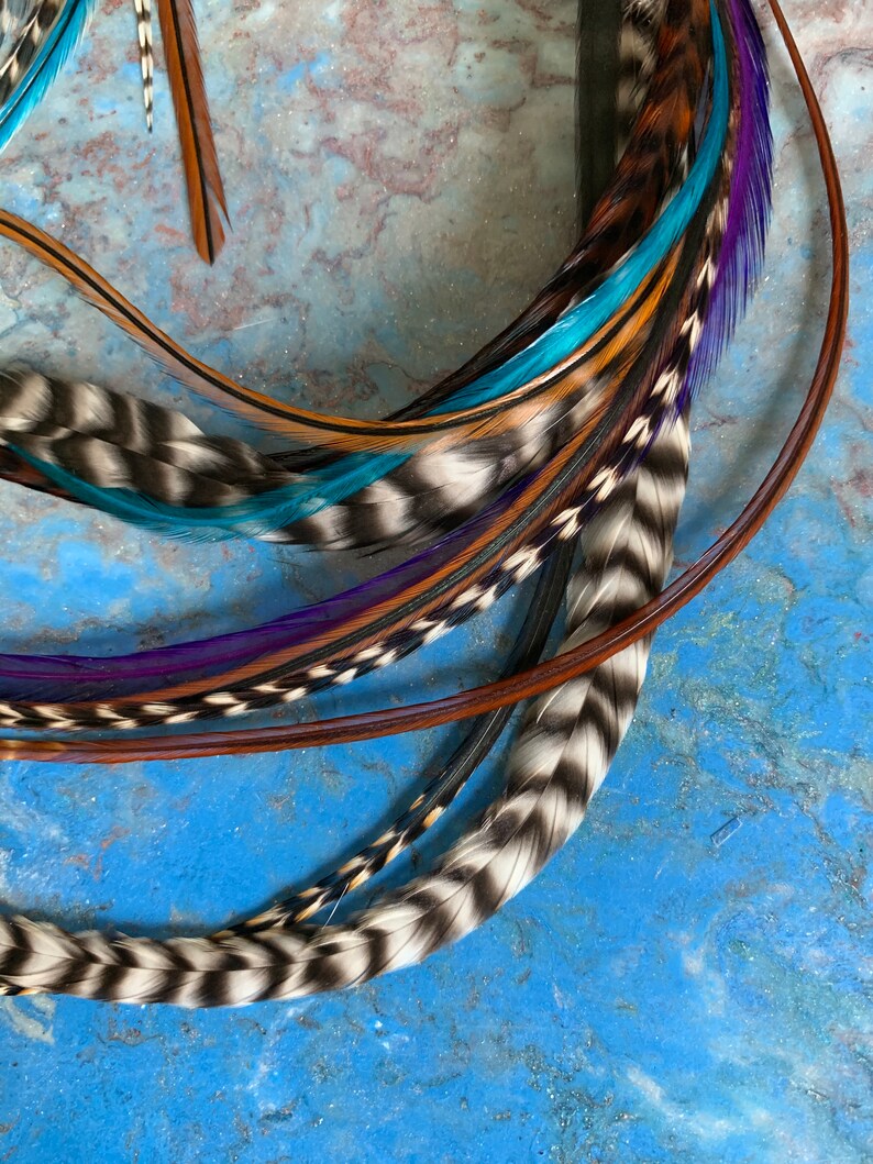 Extra Long Hair Feather Extensions Accessories for Hair Etsy