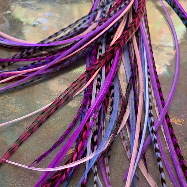 Purple Feathers Etsy