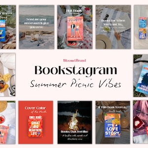 Bookstagram Story Template Bookish Instagram Bookstagrammer Social Media Author Instagram Content Customizable Bookstagram Template Canva