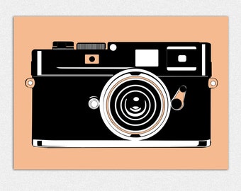 Printable Art Print 5x7 - Vintage Camera