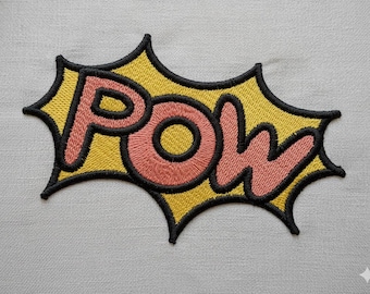 POW Comic Book Embroidery Design – Retro Pop Art Applique (Digital Download)