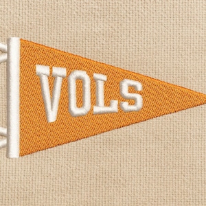 Vols Flag Embroidery Machine File, Digital Embroidery, Gift for her or him, Game Day Gift, 3 size - 5 format, Tennessee Flag Embroidery dst.