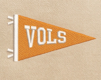 Archivo de máquina de bordar con la bandera de Vols, bordado digital, regalo para ella o para él, regalo para el día del juego, tamaño 3 - formato 5, bordado de la bandera de Tennessee dst.