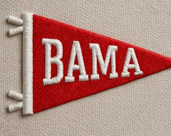 Diseño de bordado de la bandera de Alabama, día del partido (archivo digital)