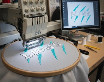 Lions Claw Marks Embroidery Design File (Digital File)