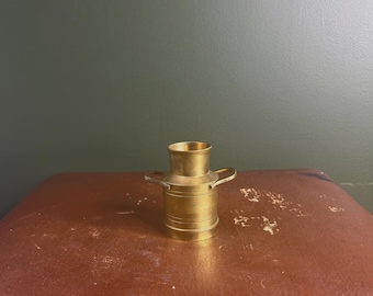 Vintage Brass Miniature Milk Churn – Small Farmhouse Vessel
