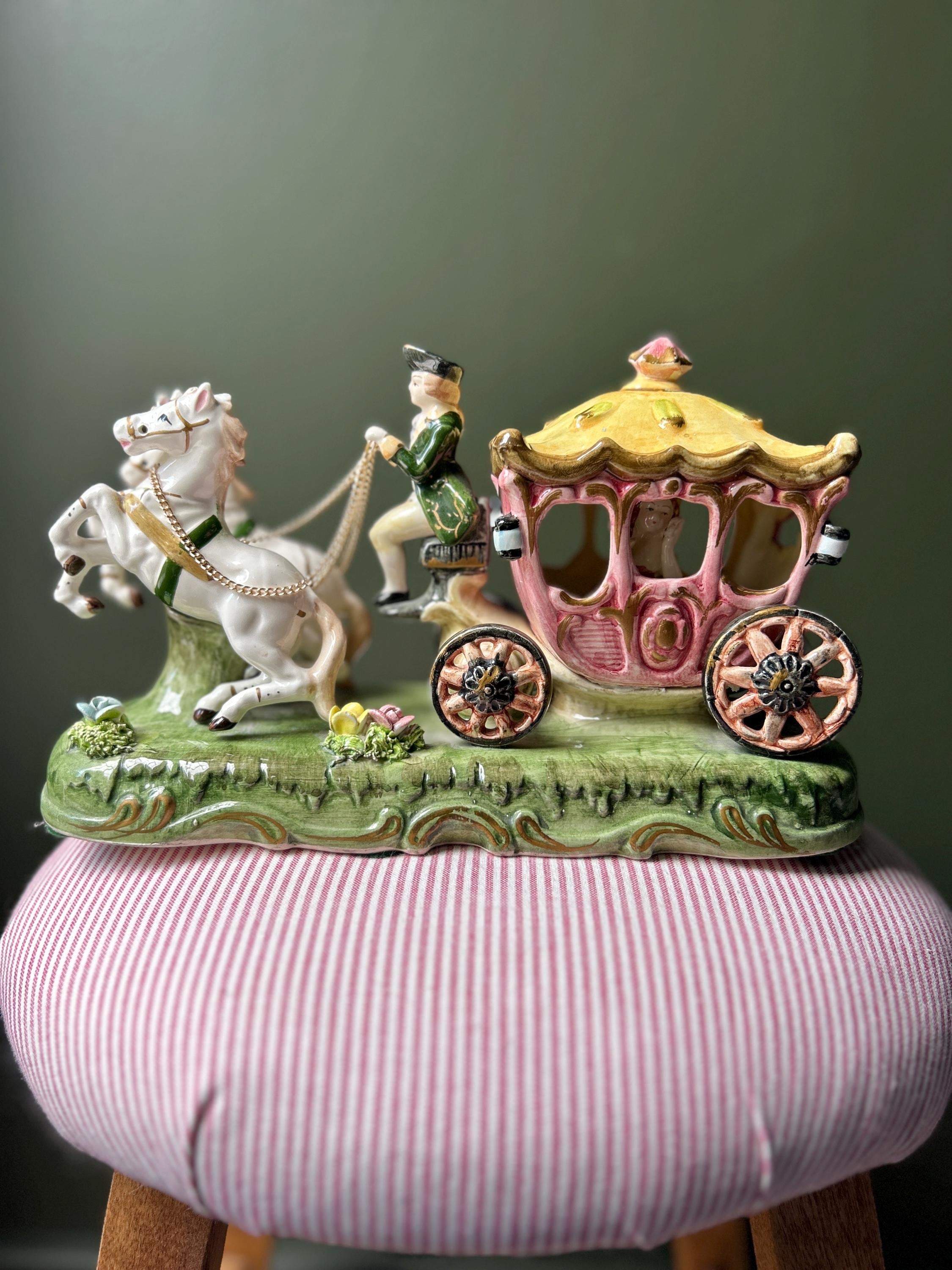 Vintage cinderella carriage porcelain - Etsy 日本